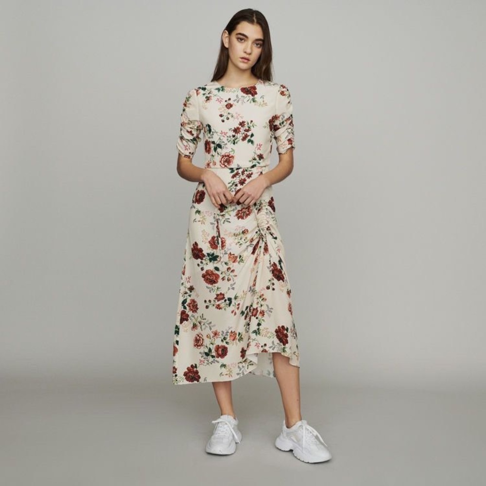 Maje Rondi Floral Print Dress